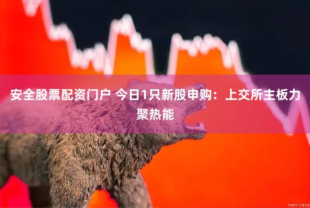 安全股票配资门户 今日1只新股申购：上交所主板力聚热能