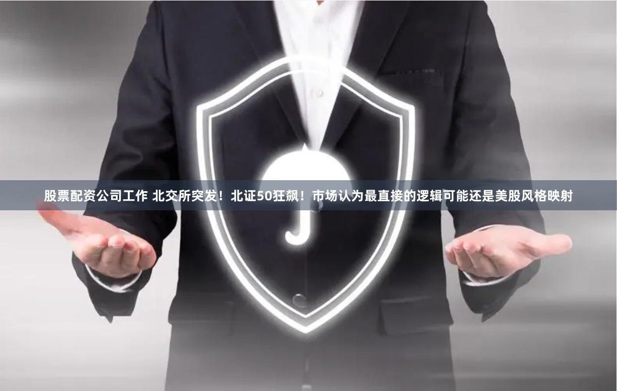 股票配资公司工作 北交所突发！北证50狂飙！市场认为最直接的逻辑可能还是美股风格映射